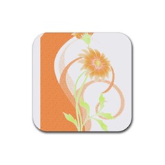 Flowers Art T- Shirtflowers T- Shirt (24) Rubber Coaster (Square)