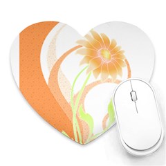 Flowers Art T- Shirtflowers T- Shirt (24) Heart Mousepad