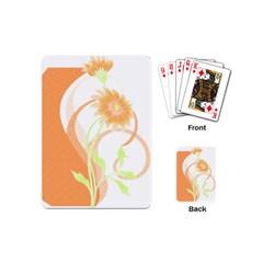 Flowers Art T- Shirtflowers T- Shirt (24) Playing Cards Single Design (Mini)