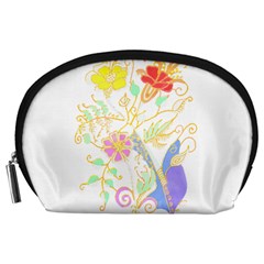 Flowers Art T- Shirtflowers T- Shirt Accessory Pouch (large) by EnriqueJohnson