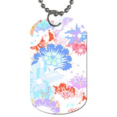 Flowers Illustration T- Shirt Sunshine Blossoms Dog Tag (two Sides)