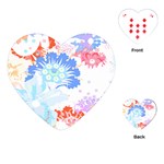 Flowers Illustration T- Shirt Sunshine Blossoms Playing Cards Single Design (Heart) Front