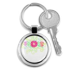 Flowers Illustration T- Shirtflowers T- Shirt (1) Key Chain (round) by EnriqueJohnson