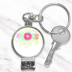 Flowers Illustration T- Shirtflowers T- Shirt (1) Nail Clippers Key Chain by EnriqueJohnson