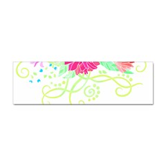 Flowers Illustration T- Shirtflowers T- Shirt (1) Sticker (bumper) by EnriqueJohnson