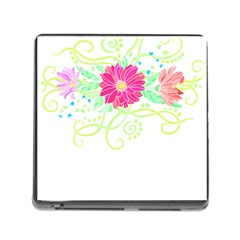 Flowers Illustration T- Shirtflowers T- Shirt (1) Memory Card Reader (square 5 Slot) by EnriqueJohnson