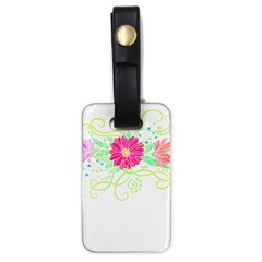 Flowers Illustration T- Shirtflowers T- Shirt (1) Luggage Tag (one Side) by EnriqueJohnson