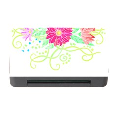 Flowers Illustration T- Shirtflowers T- Shirt (1) Memory Card Reader With Cf by EnriqueJohnson