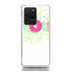 Flowers Illustration T- Shirtflowers T- Shirt (1) Samsung Galaxy S20 Ultra 6 9 Inch Tpu Uv Case by EnriqueJohnson