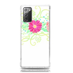 Flowers Illustration T- Shirtflowers T- Shirt (1) Samsung Galaxy Note 20 Tpu Uv Case by EnriqueJohnson