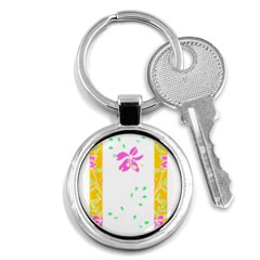 Flowers Illustration T- Shirtflowers T- Shirt (2) Key Chain (round) by EnriqueJohnson