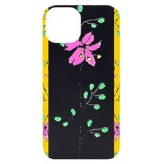 Flowers Illustration T- Shirtflowers T- Shirt (2) Iphone 14 Black Uv Print Case by EnriqueJohnson