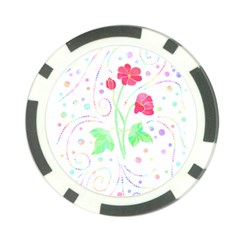 Flowers Illustration T- Shirtflowers T- Shirt (3) Poker Chip Card Guard (10 Pack) by EnriqueJohnson