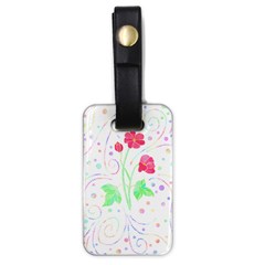 Flowers Illustration T- Shirtflowers T- Shirt (3) Luggage Tag (one Side) by EnriqueJohnson