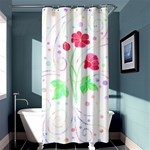 Flowers Illustration T- Shirtflowers T- Shirt (3) Shower Curtain 36  x 72  (Stall)  Curtain(36 X72 )