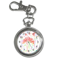 Flowers Illustration T- Shirtflowers T- Shirt (4) Key Chain Watches by EnriqueJohnson