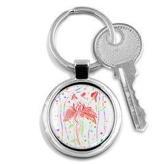 Flowers Illustration T- Shirtflowers T- Shirt (4) Key Chain (round) by EnriqueJohnson