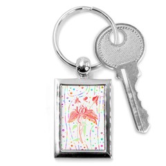 Flowers Illustration T- Shirtflowers T- Shirt (4) Key Chain (rectangle) by EnriqueJohnson