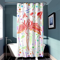 Flowers Illustration T- Shirtflowers T- Shirt (4) Shower Curtain 36  X 72  (stall)  by EnriqueJohnson