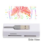 Flowers Illustration T- Shirtflowers T- Shirt (4) Memory Card Reader (Stick) Front