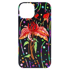 Flowers Illustration T- Shirtflowers T- Shirt (4) Iphone 14 Black Uv Print Case by EnriqueJohnson