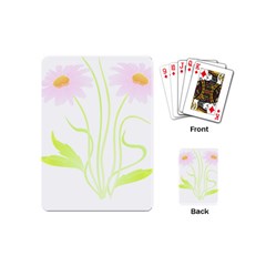 Flowers Illustration T- Shirtflowers T- Shirt (5) Playing Cards Single Design (mini)