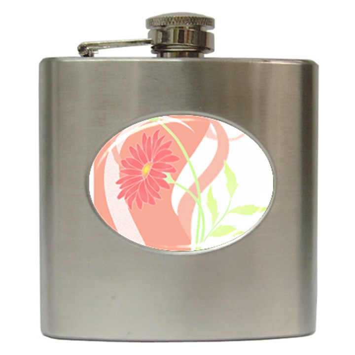 Flowers Illustration T- Shirtflowers T- Shirt (6) Hip Flask (6 oz)