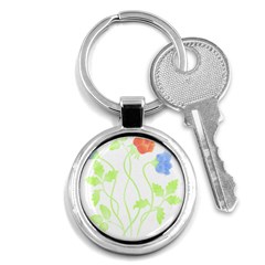 Flowers Illustration T- Shirtflowers T- Shirt (7) Key Chain (round) by EnriqueJohnson