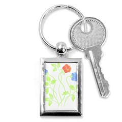 Flowers Illustration T- Shirtflowers T- Shirt (7) Key Chain (rectangle) by EnriqueJohnson