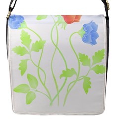 Flowers Illustration T- Shirtflowers T- Shirt (7) Flap Closure Messenger Bag (s) by EnriqueJohnson