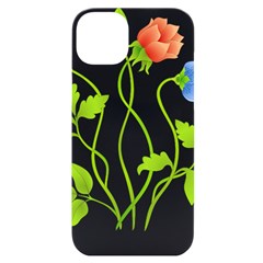 Flowers Illustration T- Shirtflowers T- Shirt (7) Iphone 14 Plus Black Uv Print Case by EnriqueJohnson