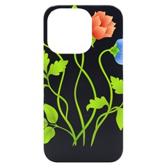 Flowers Illustration T- Shirtflowers T- Shirt (7) Iphone 14 Pro Black Uv Print Case by EnriqueJohnson