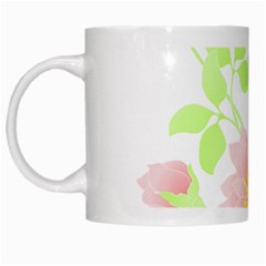 Flowers Illustration T- Shirtflowers T- Shirt (8) White Mug