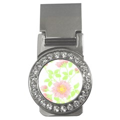 Flowers Illustration T- Shirtflowers T- Shirt (8) Money Clips (CZ) 