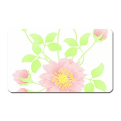 Flowers Illustration T- Shirtflowers T- Shirt (8) Magnet (Rectangular)