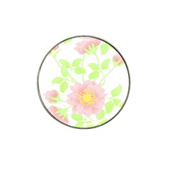 Flowers Illustration T- Shirtflowers T- Shirt (8) Hat Clip Ball Marker