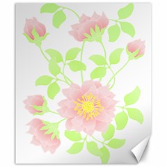 Flowers Illustration T- Shirtflowers T- Shirt (8) Canvas 20  x 24 