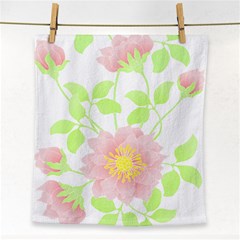 Flowers Illustration T- Shirtflowers T- Shirt (8) Face Towel