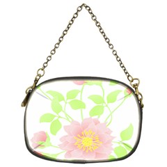 Flowers Illustration T- Shirtflowers T- Shirt (8) Chain Purse (Two Sides)