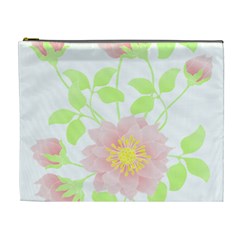 Flowers Illustration T- Shirtflowers T- Shirt (8) Cosmetic Bag (xl)