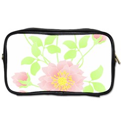 Flowers Illustration T- Shirtflowers T- Shirt (8) Toiletries Bag (One Side)