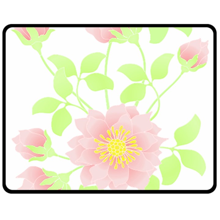 Flowers Illustration T- Shirtflowers T- Shirt (8) Fleece Blanket (Medium)