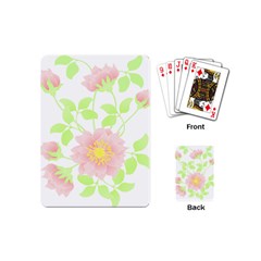 Flowers Illustration T- Shirtflowers T- Shirt (8) Playing Cards Single Design (Mini)