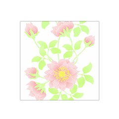 Flowers Illustration T- Shirtflowers T- Shirt (8) Satin Bandana Scarf 22  x 22 