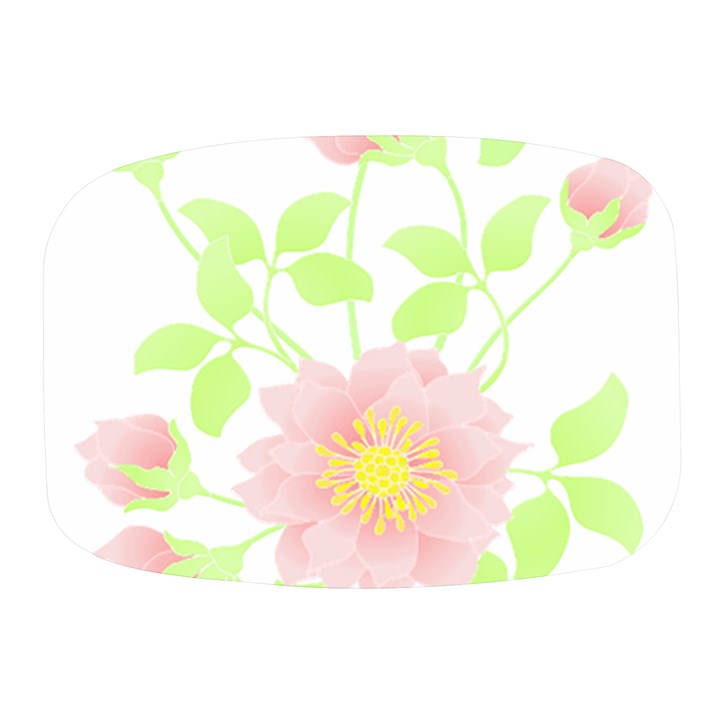 Flowers Illustration T- Shirtflowers T- Shirt (8) Mini Square Pill Box