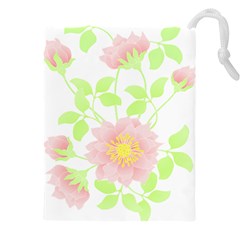 Flowers Illustration T- Shirtflowers T- Shirt (8) Drawstring Pouch (4XL)