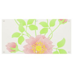 Flowers Illustration T- Shirtflowers T- Shirt (8) Banner and Sign 4  x 2 