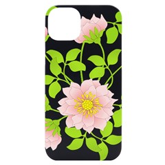 Flowers Illustration T- Shirtflowers T- Shirt (8) Iphone 14 Plus Black Uv Print Case by EnriqueJohnson