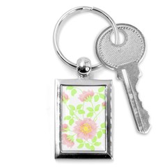 Flowers Illustration T- Shirtflowers T- Shirt (8) Key Chain (rectangle) by EnriqueJohnson