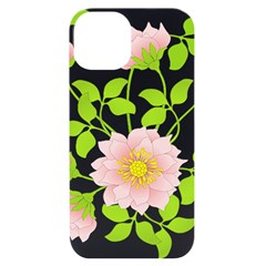 Flowers Illustration T- Shirtflowers T- Shirt (8) Iphone 14 Black Uv Print Case by EnriqueJohnson